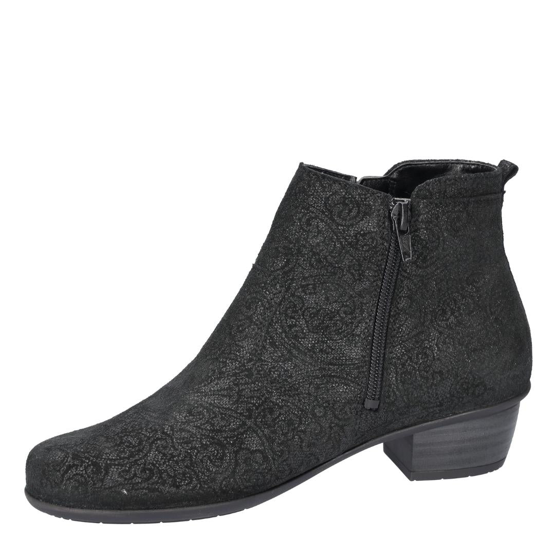 DAMES BOOTS+KORT LAARS-Zwart suède