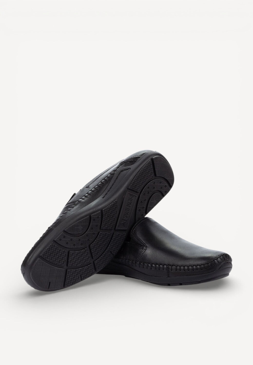 Heren instapper-Zwart leer