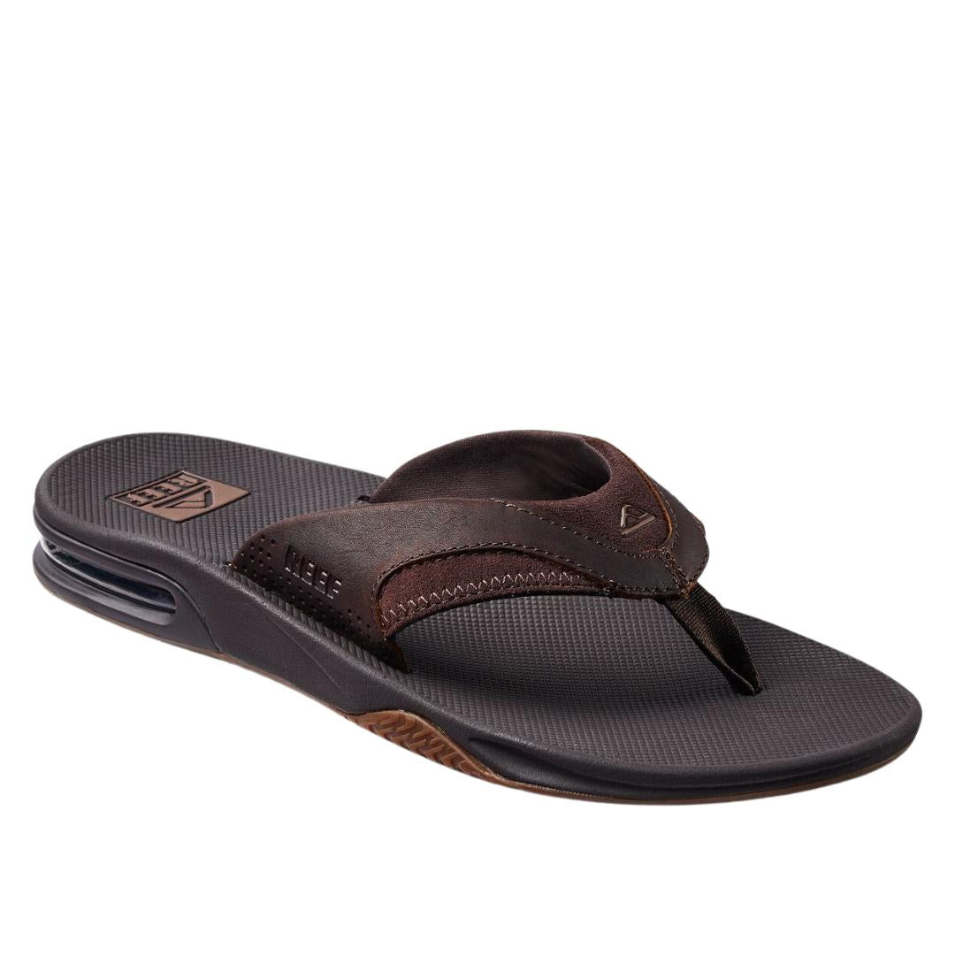 HE SLIPPER/SAND-Bruin leer