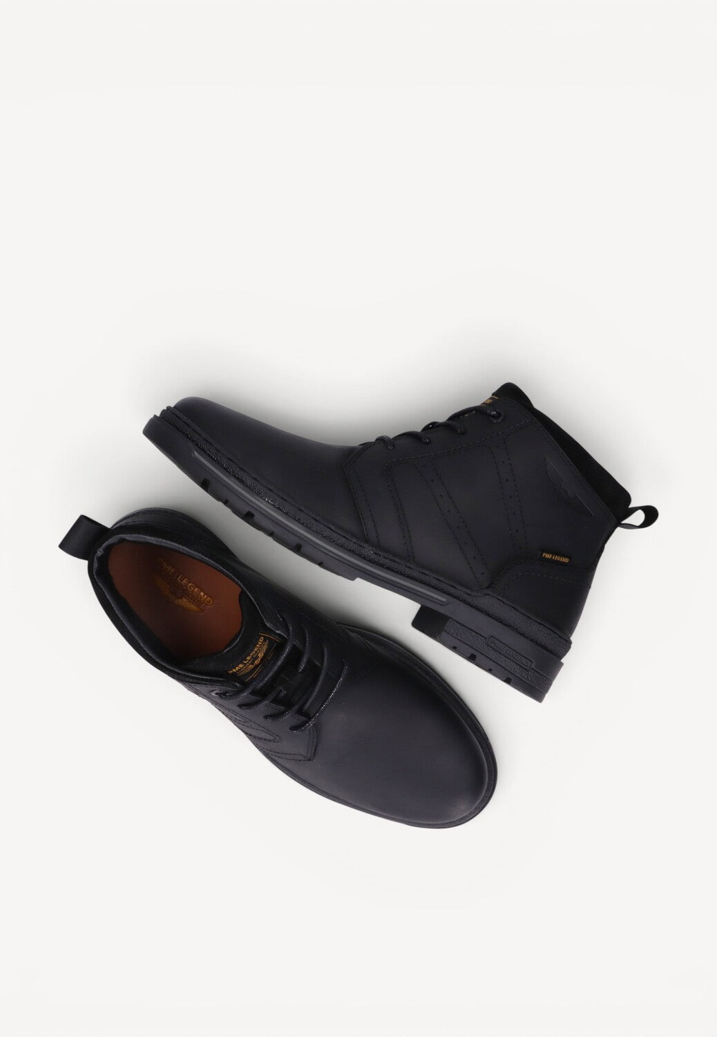 Heren boots-Zwart leer