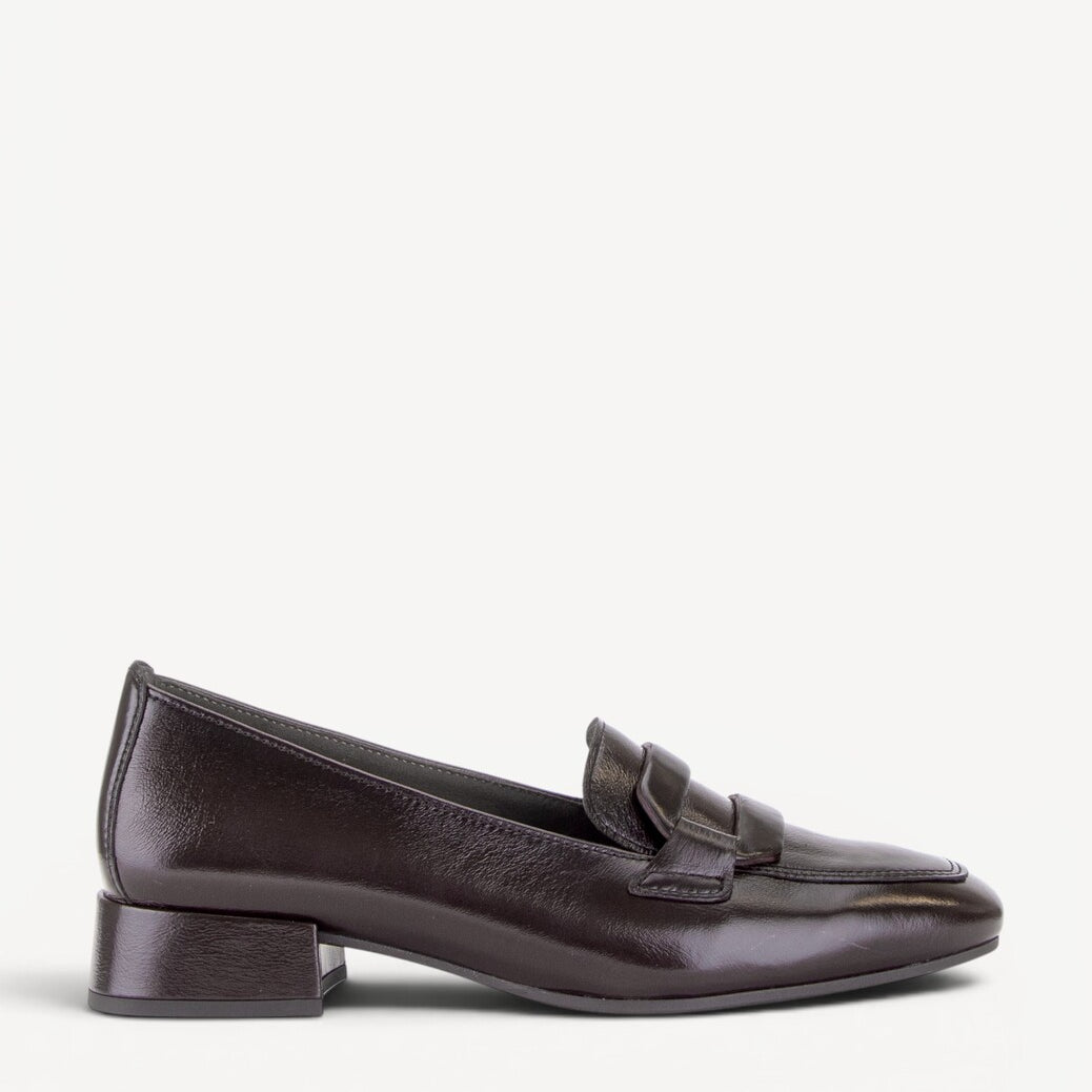 DAMES INSTAPSCHOENEN-Bruin lak