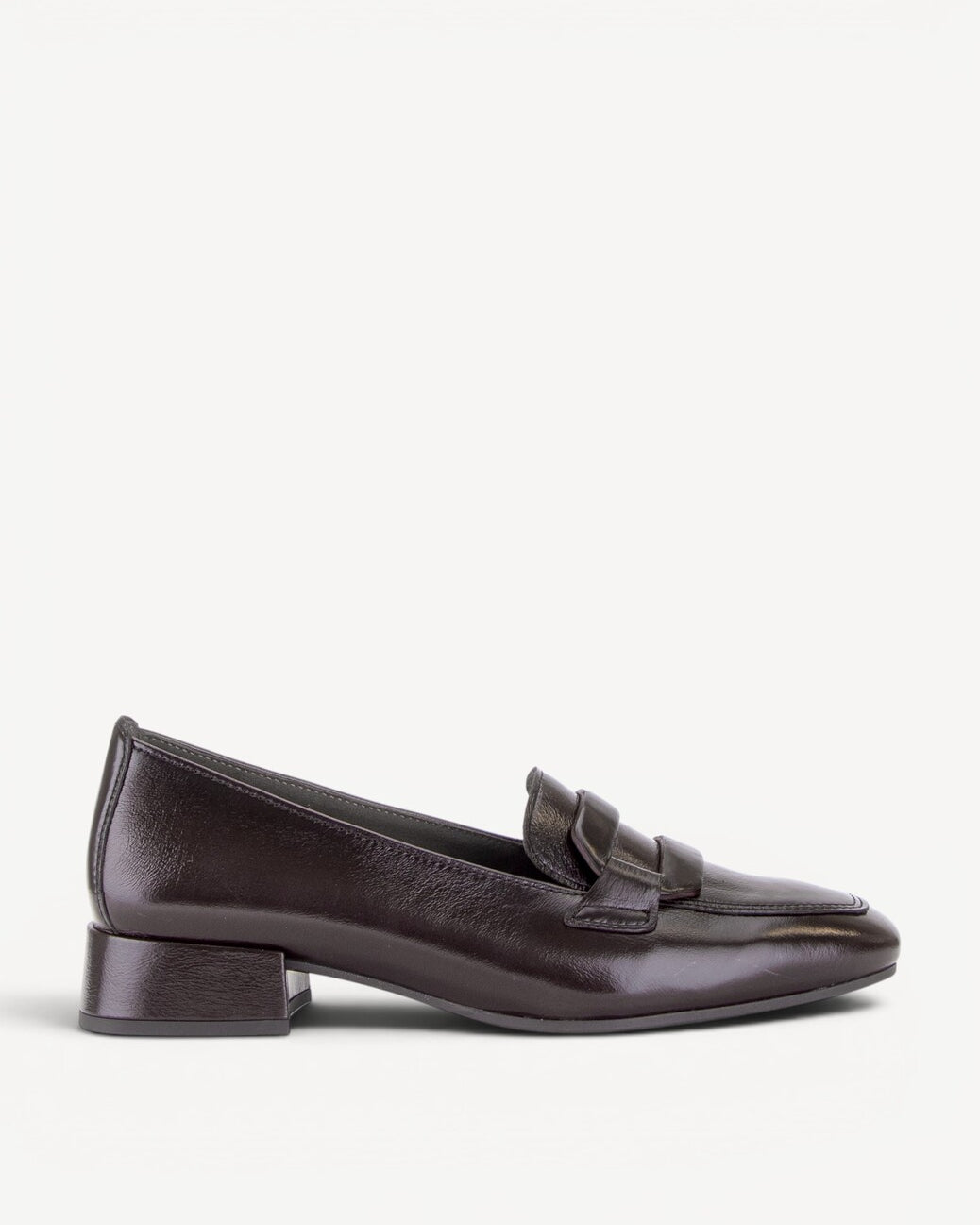 DAMES INSTAPSCHOENEN-Bruin lak