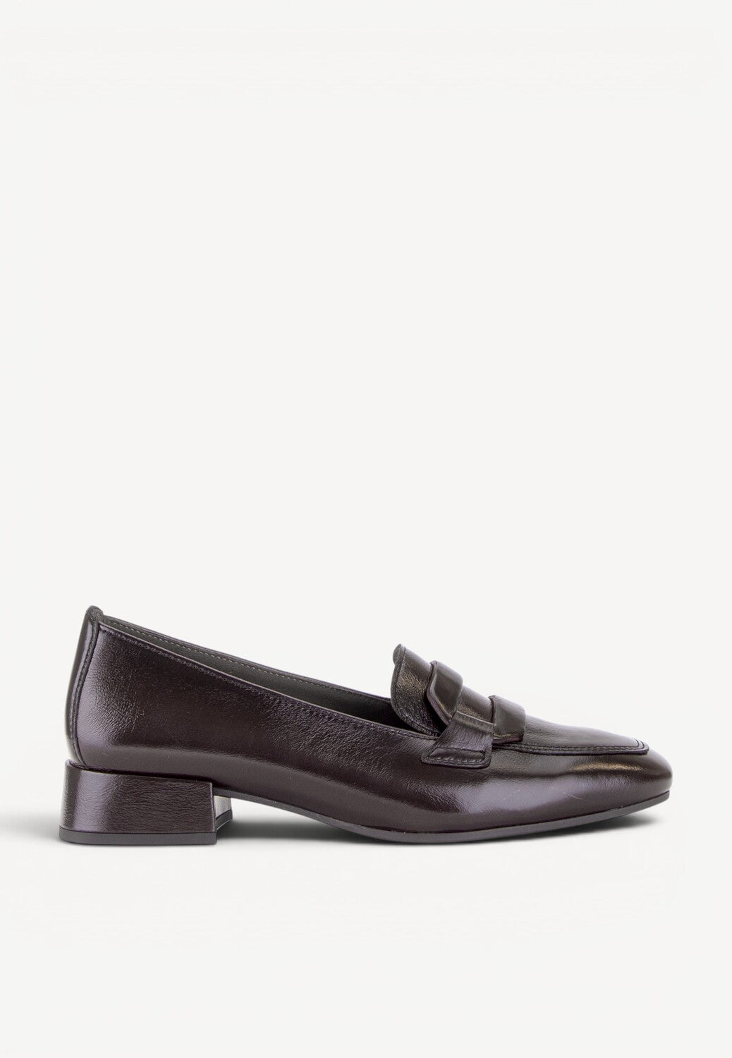 DAMES INSTAPSCHOENEN-Bruin lak