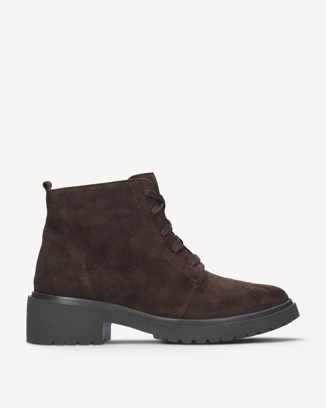 DAMES BOOTS+KORT LAARS-Bruin suède
