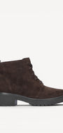 DAMES BOOTS+KORT LAARS-Bruin suède