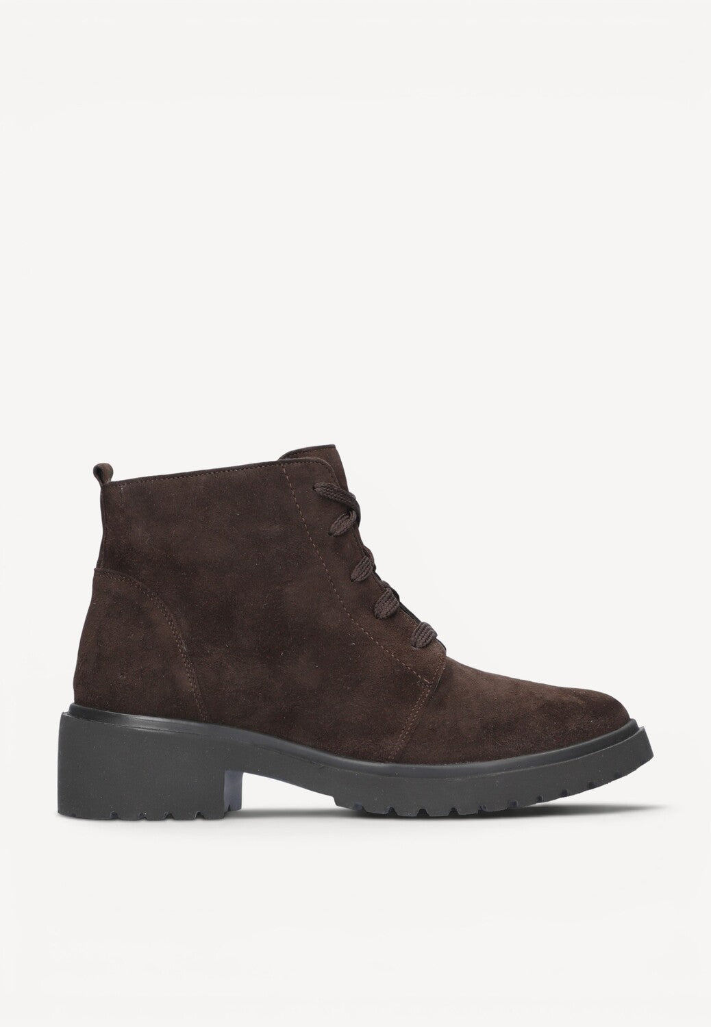 DAMES BOOTS+KORT LAARS-Bruin suède
