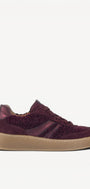 DAMES SPORTIEVE VETERSCHO-Rood suède/nubuck