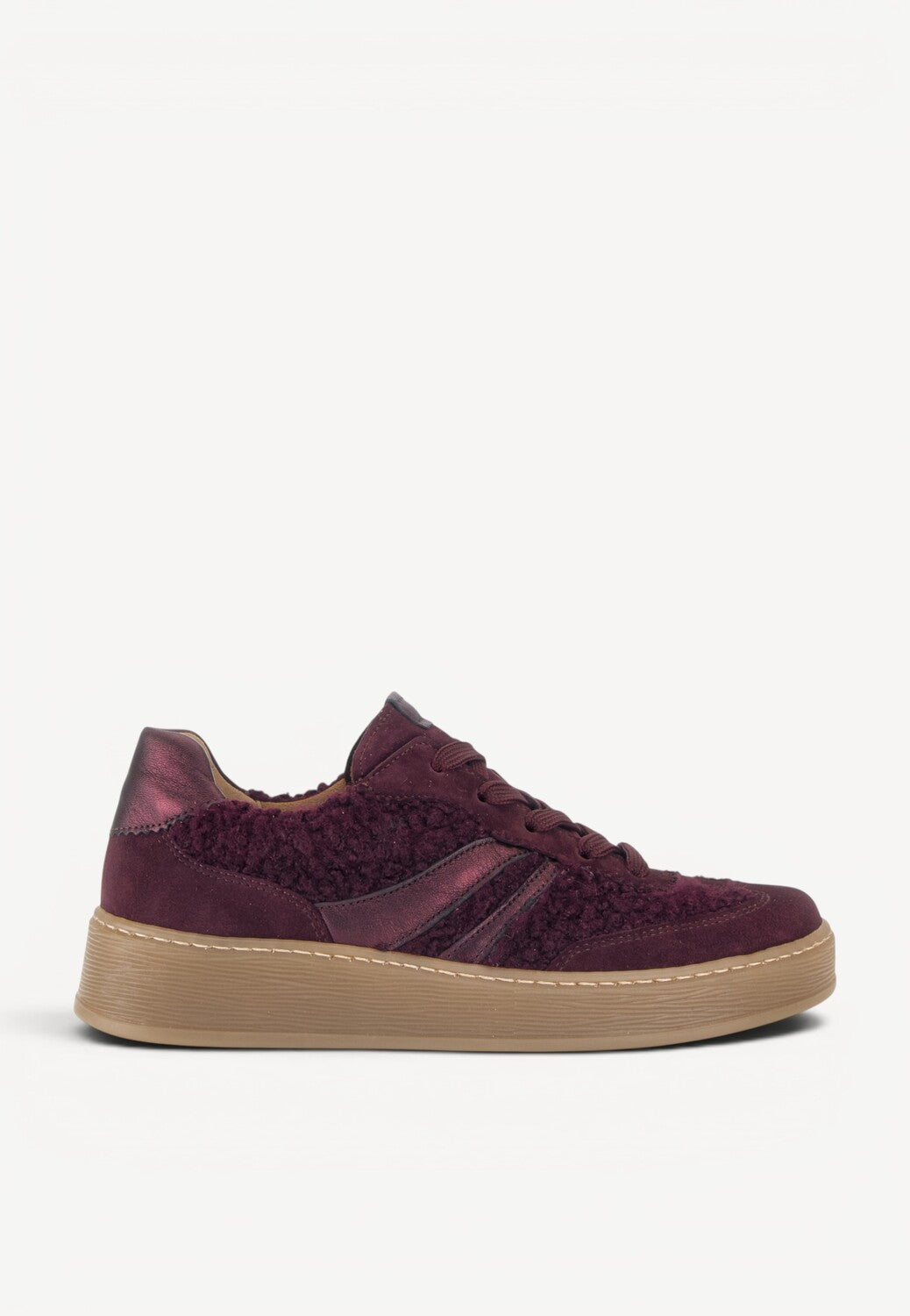 DAMES SPORTIEVE VETERSCHO-Rood suède/nubuck