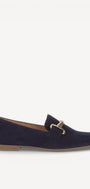 DAMES INSTAPSCHOENEN-Blauw suède/nubuck