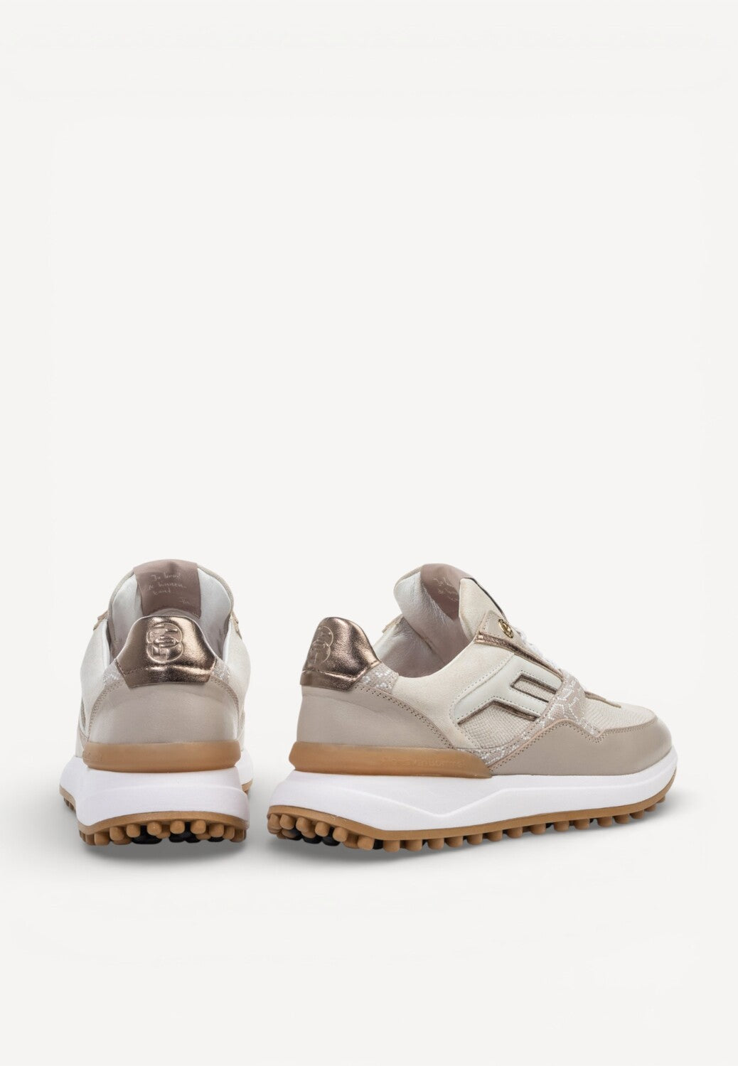 DAMES SPORTIEVE VETERSCHO-Beige leer