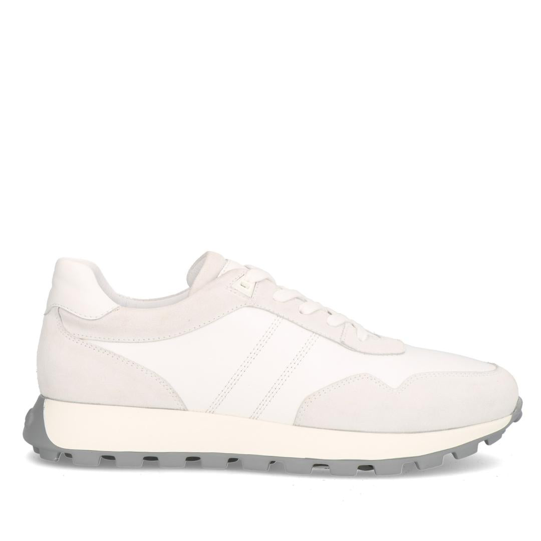 Heren veterschoenen-Wit combi kleur