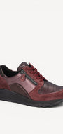 DAMES SPORTIEVE VETERSCHO-Rood suède/nubuck