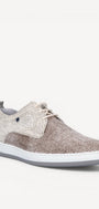 Heren veterschoenen-Beige combi kleur