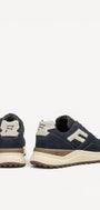 Heren veterschoenen-Blauw suède/nubuck