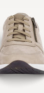 Heren veterschoenen-Beige suède/nubuck