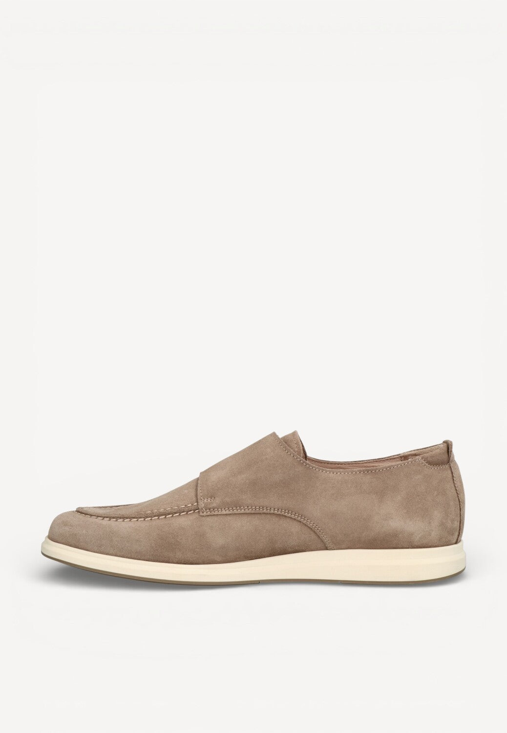 Heren veterschoenen-Beige suède/nubuck