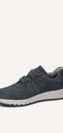 Heren veterschoenen-Blauw suède/nubuck