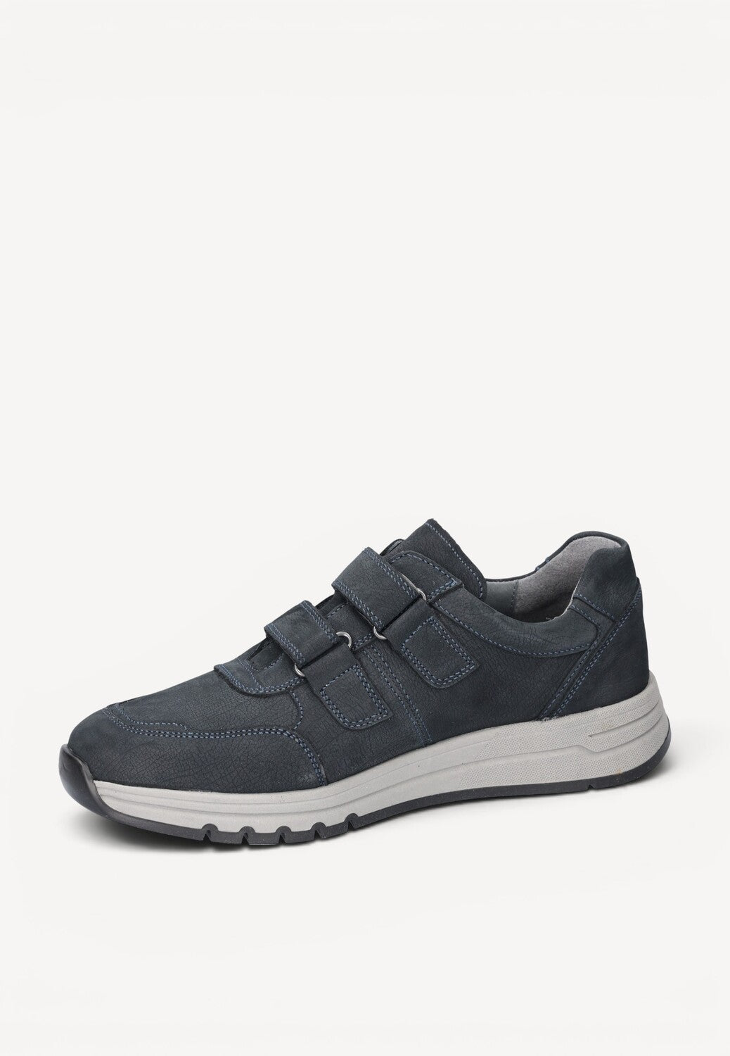 Heren veterschoenen-Blauw suède/nubuck
