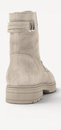DAMES BOOTS+KORT LAARS-Beige suède/nubuck