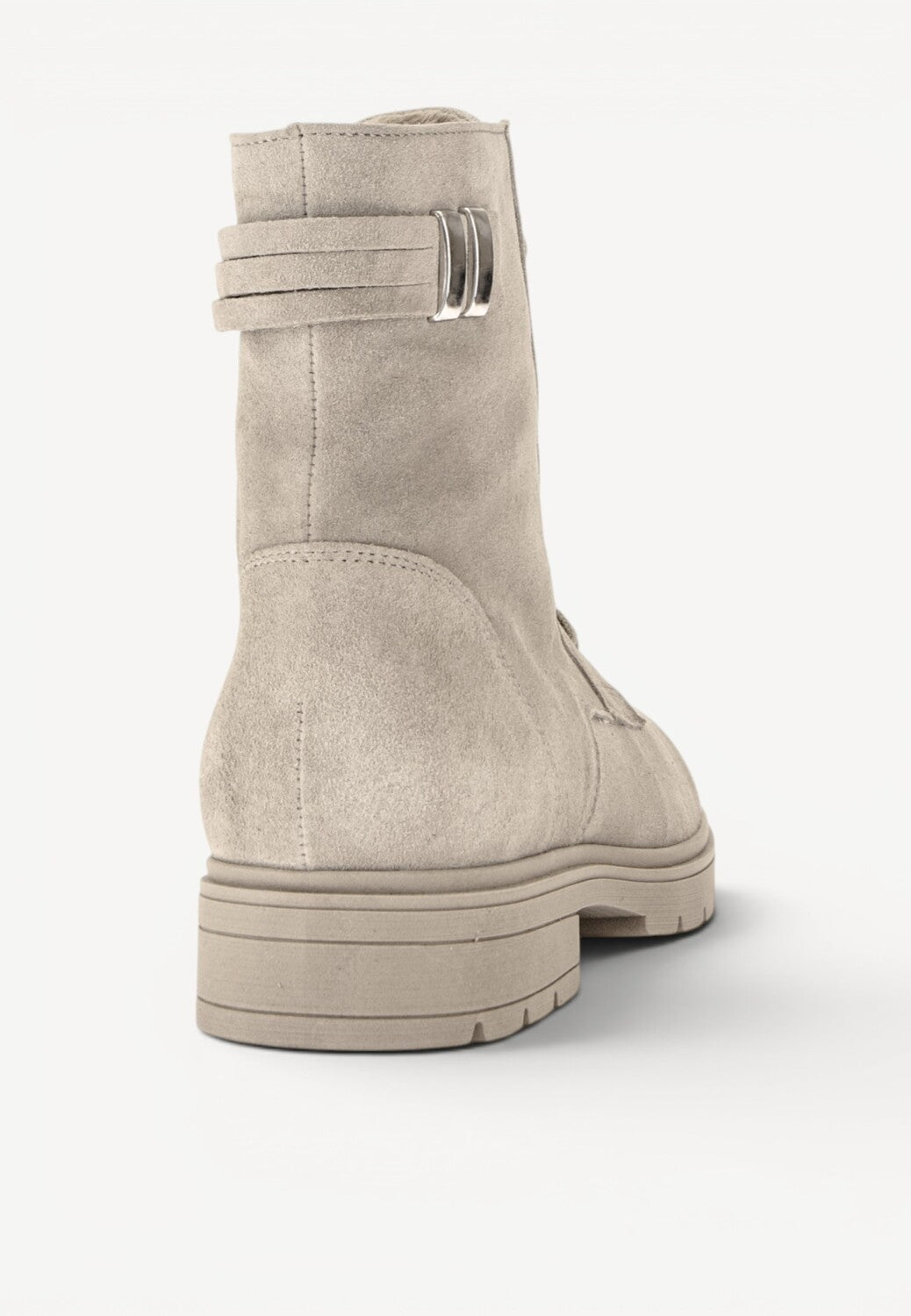 DAMES BOOTS+KORT LAARS-Beige suède/nubuck