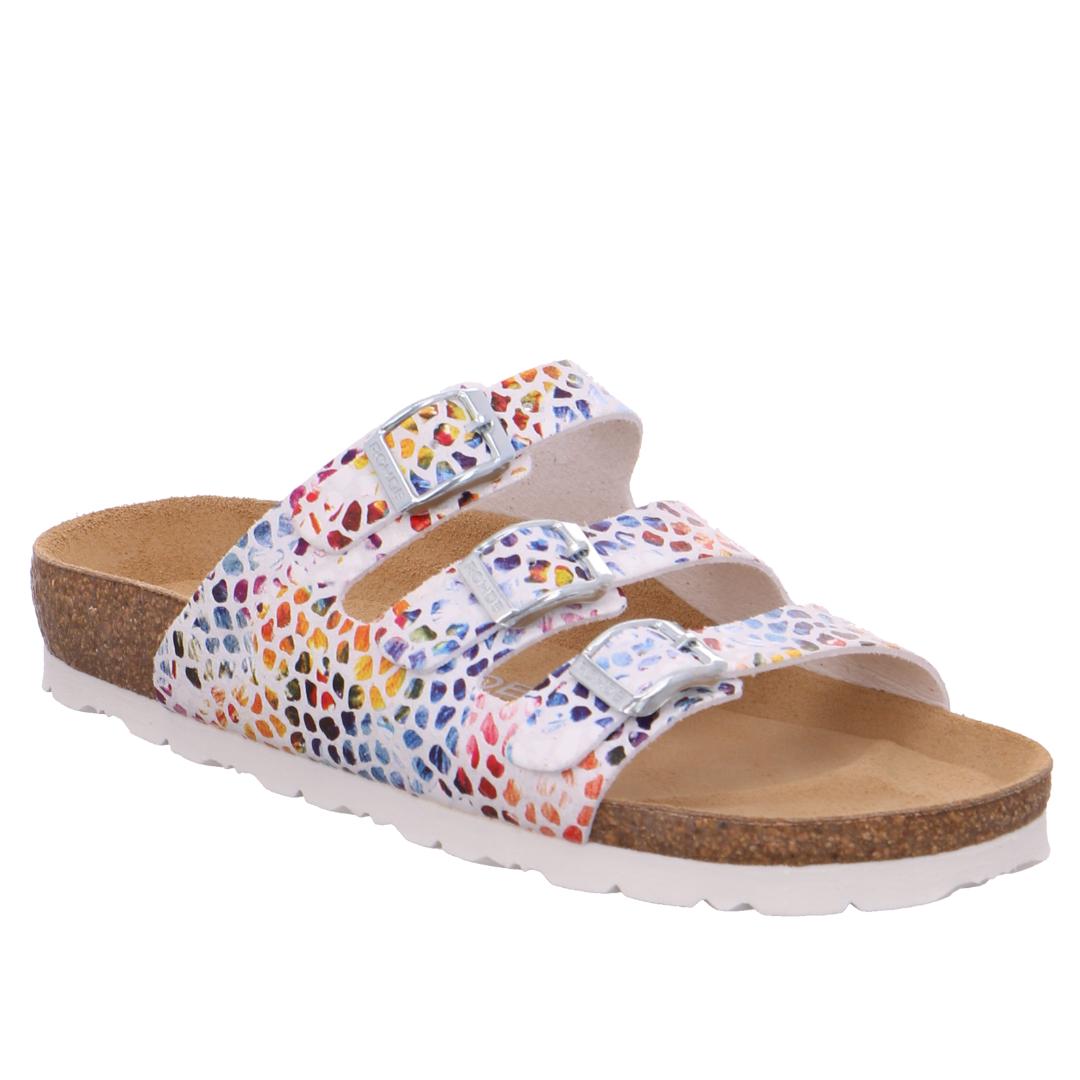 DAMES OPEN SCHOENEN-Wit combi kleur