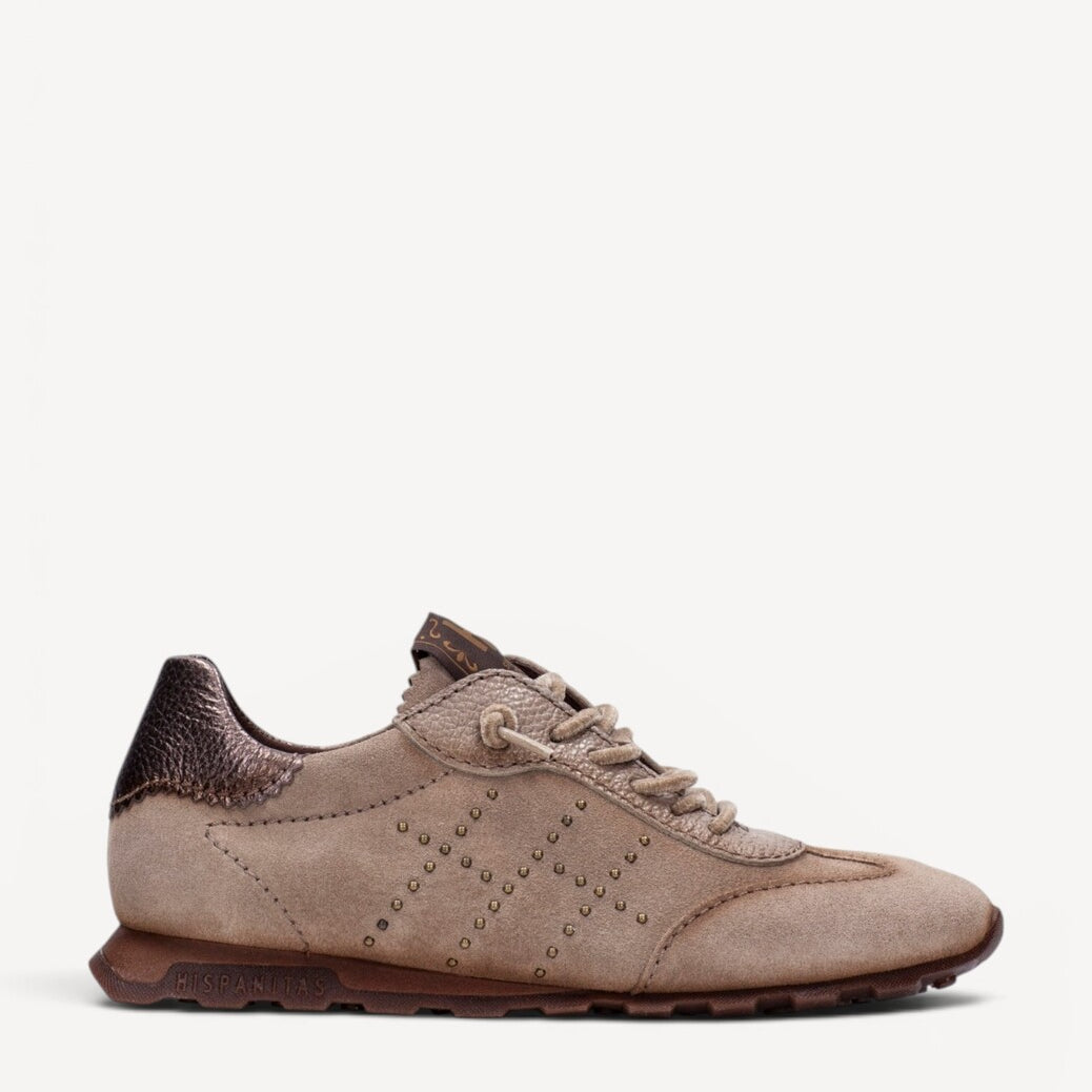 DAMES SPORTIEVE VETERSCHO-Beige suède/nubuck