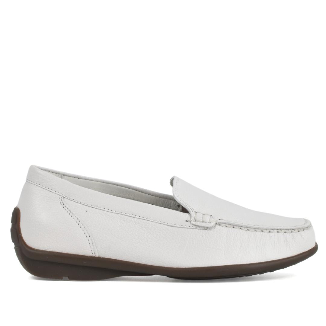 DAMES INSTAPSCHOENEN-Wit leer