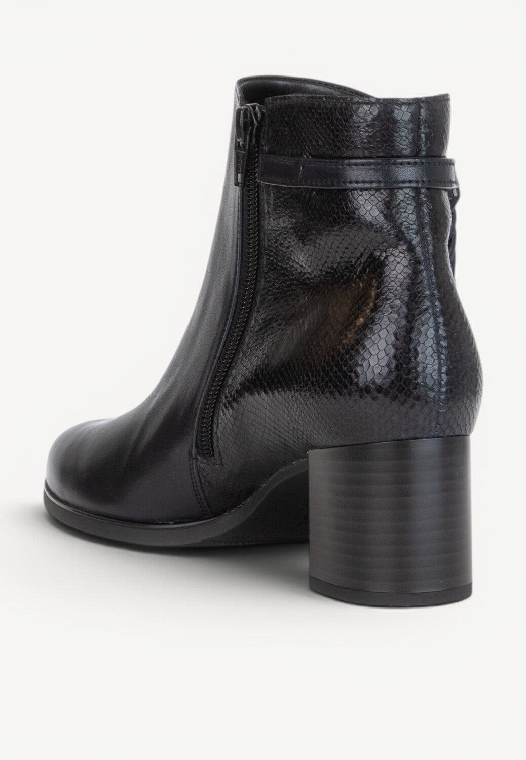 DAMES BOOTS+KORT LAARS-Blauw leer