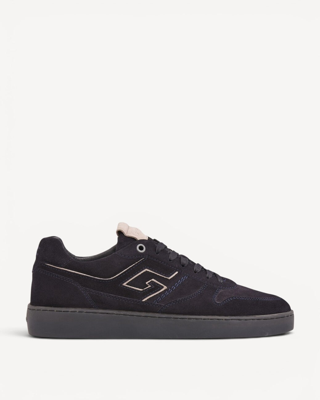 Heren veterschoenen-Blauw suède/nubuck