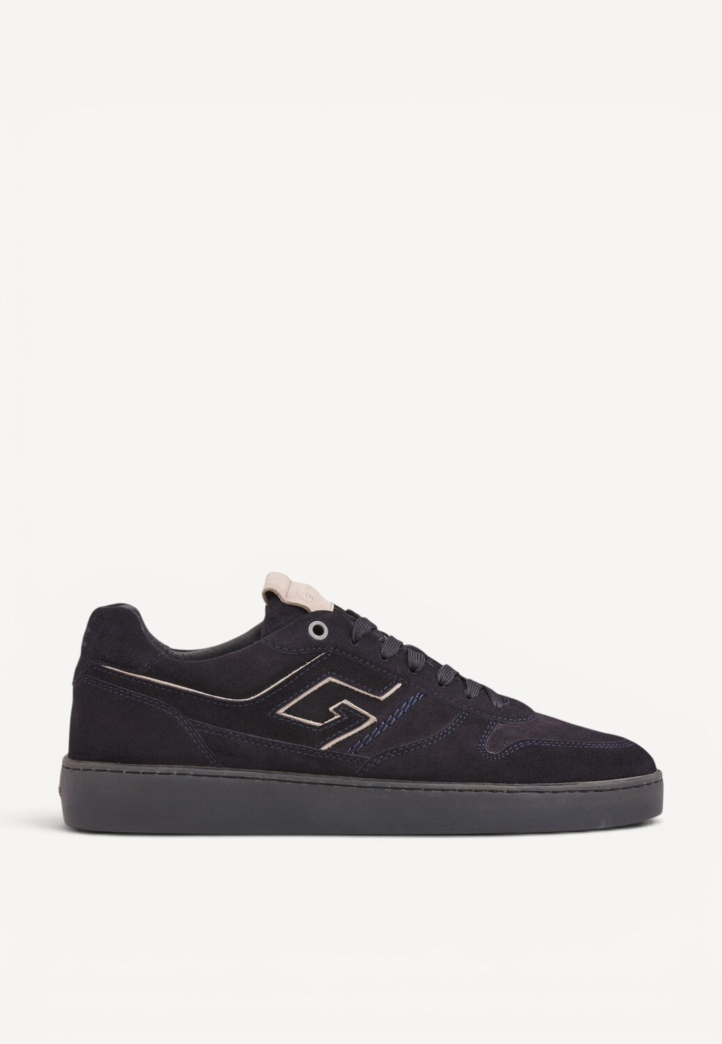 Heren veterschoenen-Blauw suède/nubuck