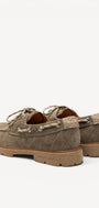 DAMES SPORTIEVE VETERSCHO-Groen suède/nubuck