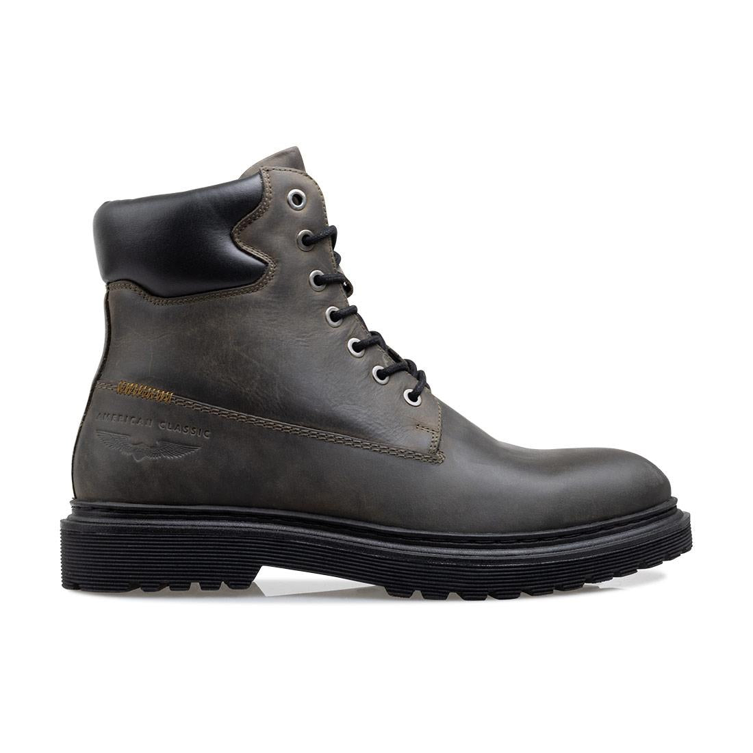 Heren boots-Groen leer