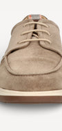Heren veterschoenen-Beige suède/nubuck