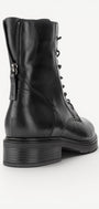 DAMES BOOTS+KORT LAARS-Zwart leer