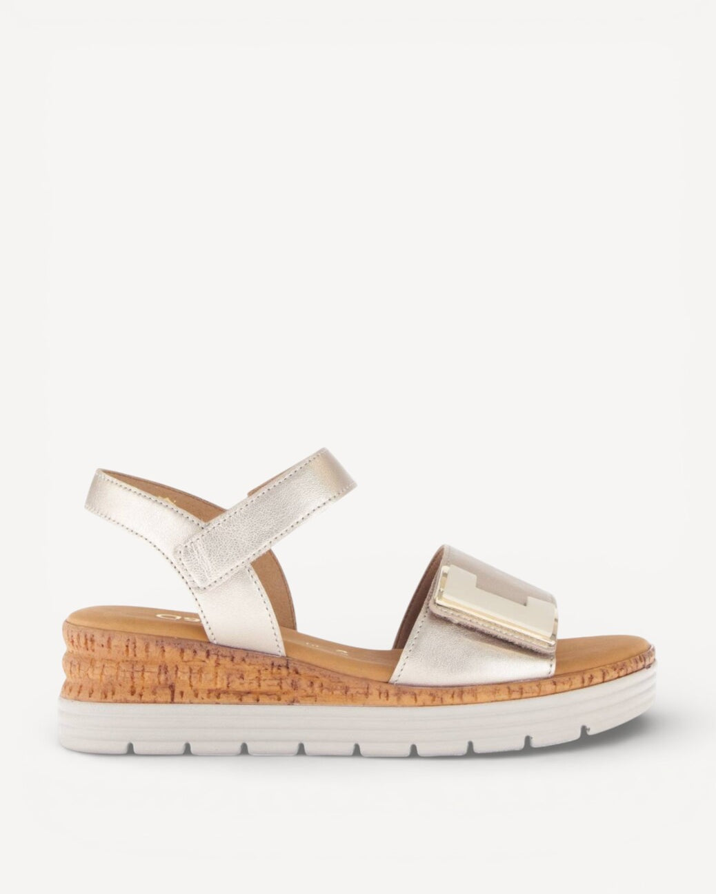 DAMES OPEN SCHOENEN-Goud leer