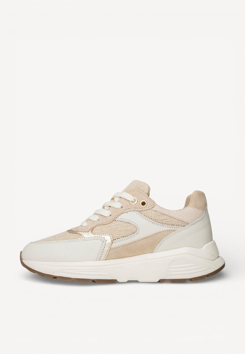 DAMES SPORTIEVE VETERSCHO-Beige leer