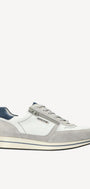 Heren veterschoenen-Wit combi kleur