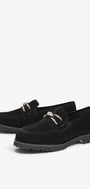DAMES INSTAPSCHOENEN-Zwart suède