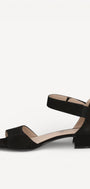 DAMES OPEN SCHOENEN-Zwart suède