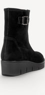 DAMES BOOTS+KORT LAARS-Zwart suède