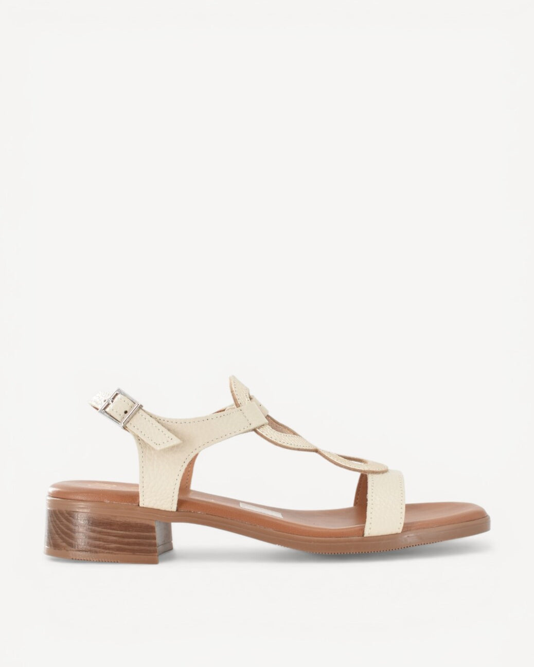 DAMES OPEN SCHOENEN-Beige combi kleur