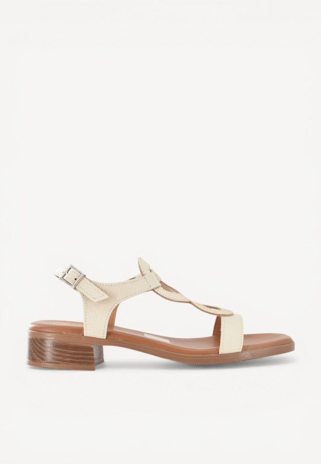 DAMES OPEN SCHOENEN-Beige combi kleur