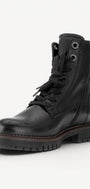 DAMES BOOTS+KORT LAARS-Zwart leer