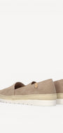 DAMES INSTAPSCHOENEN-Beige suède/nubuck