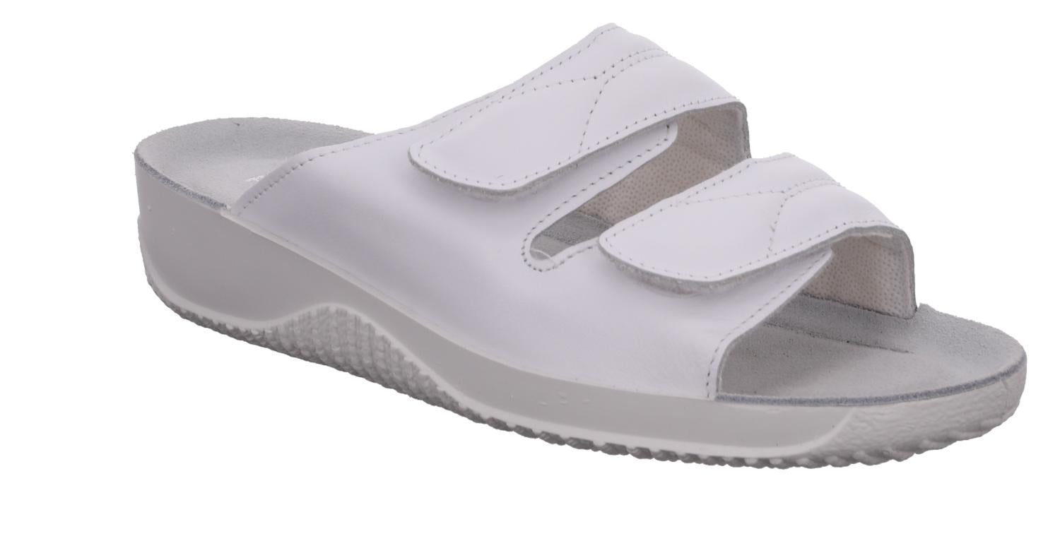 DAMES OPEN SCHOENEN-Wit leer