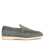 Heren instapper-Blauw suède/nubuck