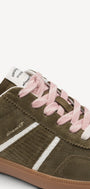 DAMES SPORTIEVE VETERSCHO-Groen suède/nubuck