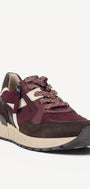 DAMES SPORTIEVE VETERSCHO-Rood suède/nubuck