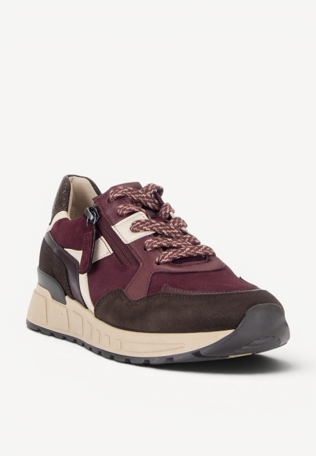DAMES SPORTIEVE VETERSCHO-Rood suède/nubuck