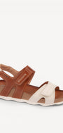 DAMES OPEN SCHOENEN-Wit combi kleur